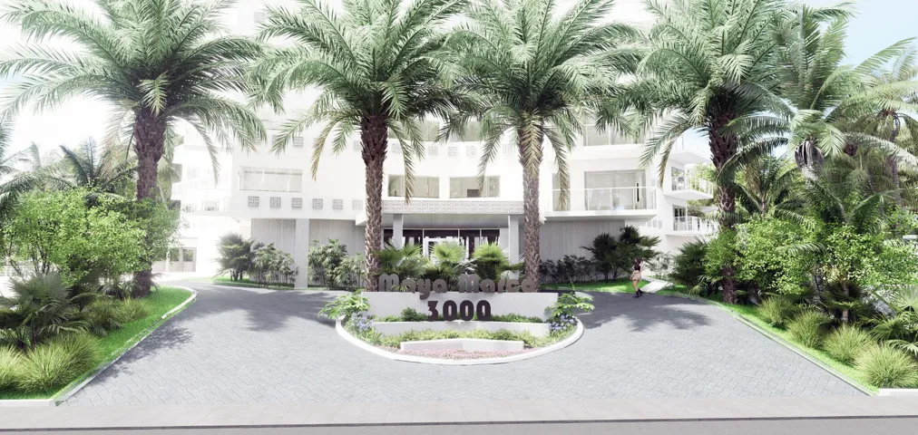 Proposed artist rendering of common areas remodel