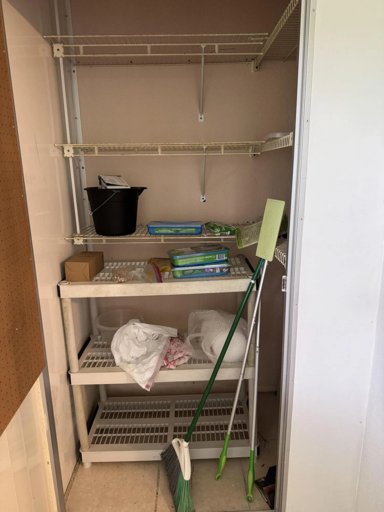 storage closet on patio