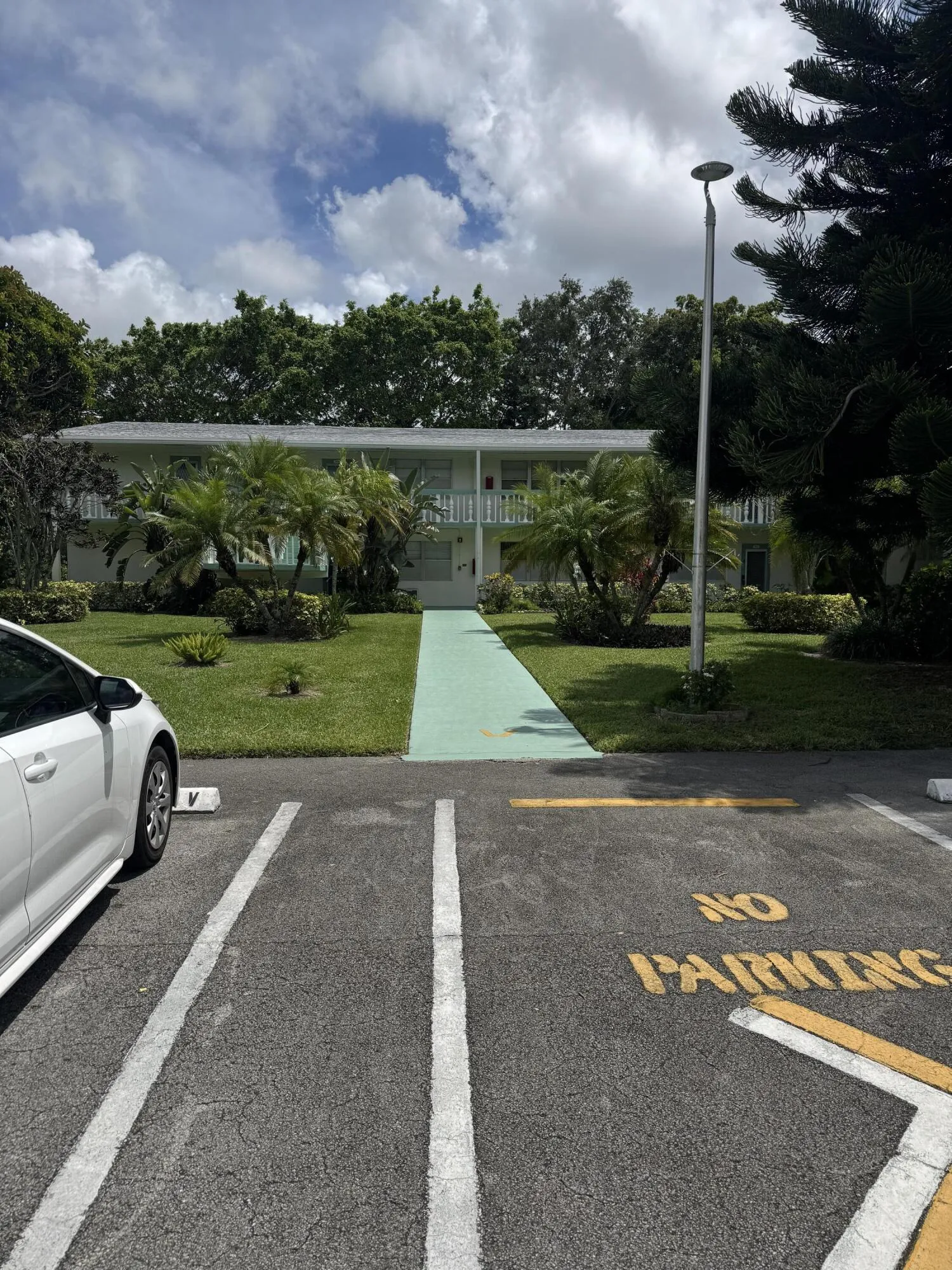 front of building