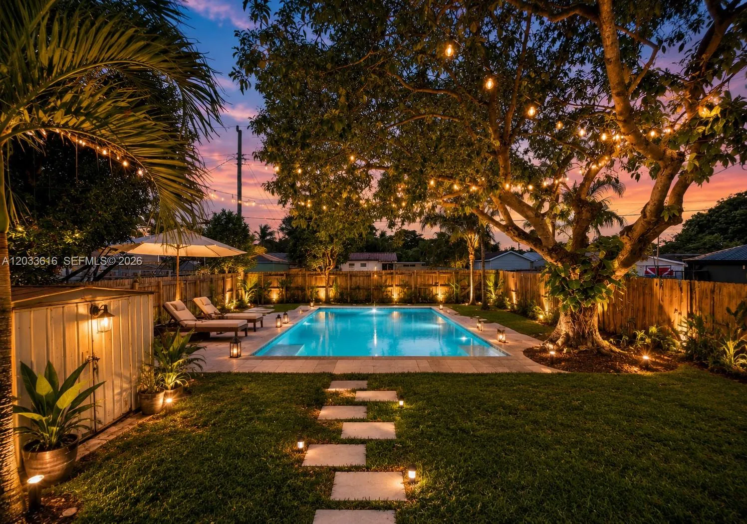 Photo is a conceptual rendering and has been digitally enhanced to illustrate the potential placement of a swimming pool and outdoor amenities. Pool and improvements do not currently exist.