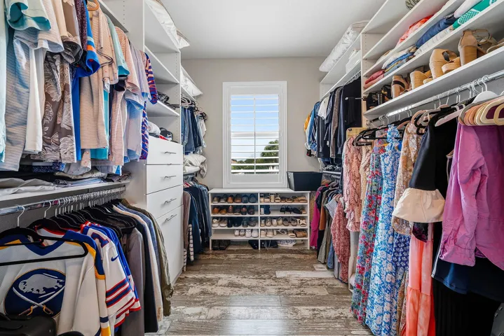 Primary closet