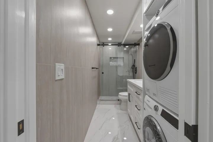 10. Master Bathroom with Washer Dryer