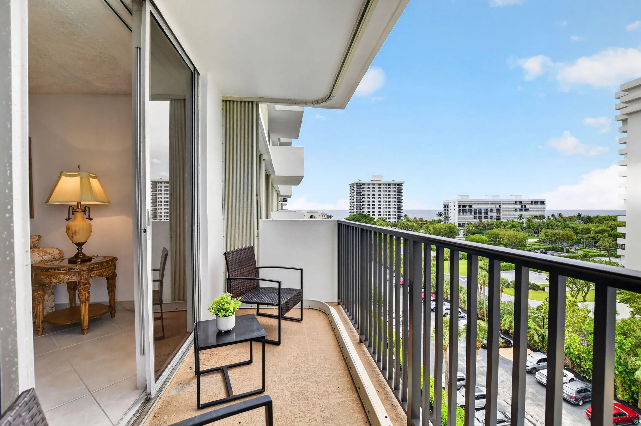 ENJOY THE BALCONY WITH A VIEW OF INTRACOASTAL AND OCEAN