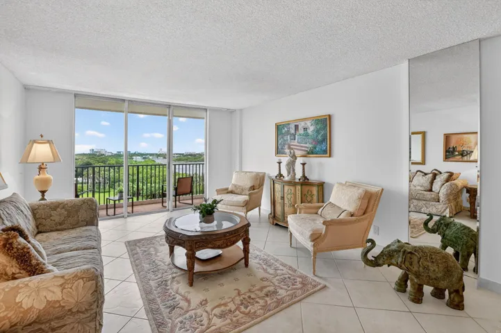 LIVING AREA WITH AN INTRACOASTAL VIEW