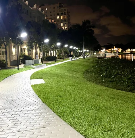 Night sidewalk