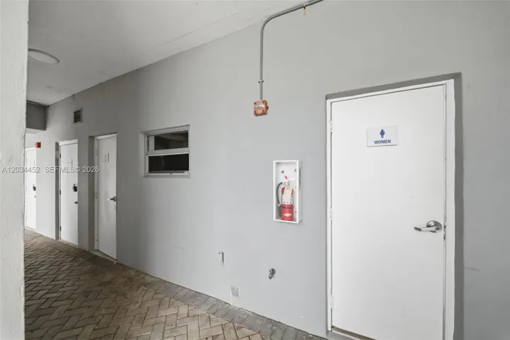 Pool area restrooms