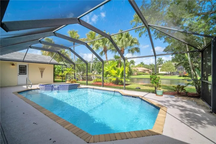 Enjoy refreshing swims in the pool or relax in the spa; screened for year round comfort, with peaceful lake views! Rent includes pool and lawn care.
