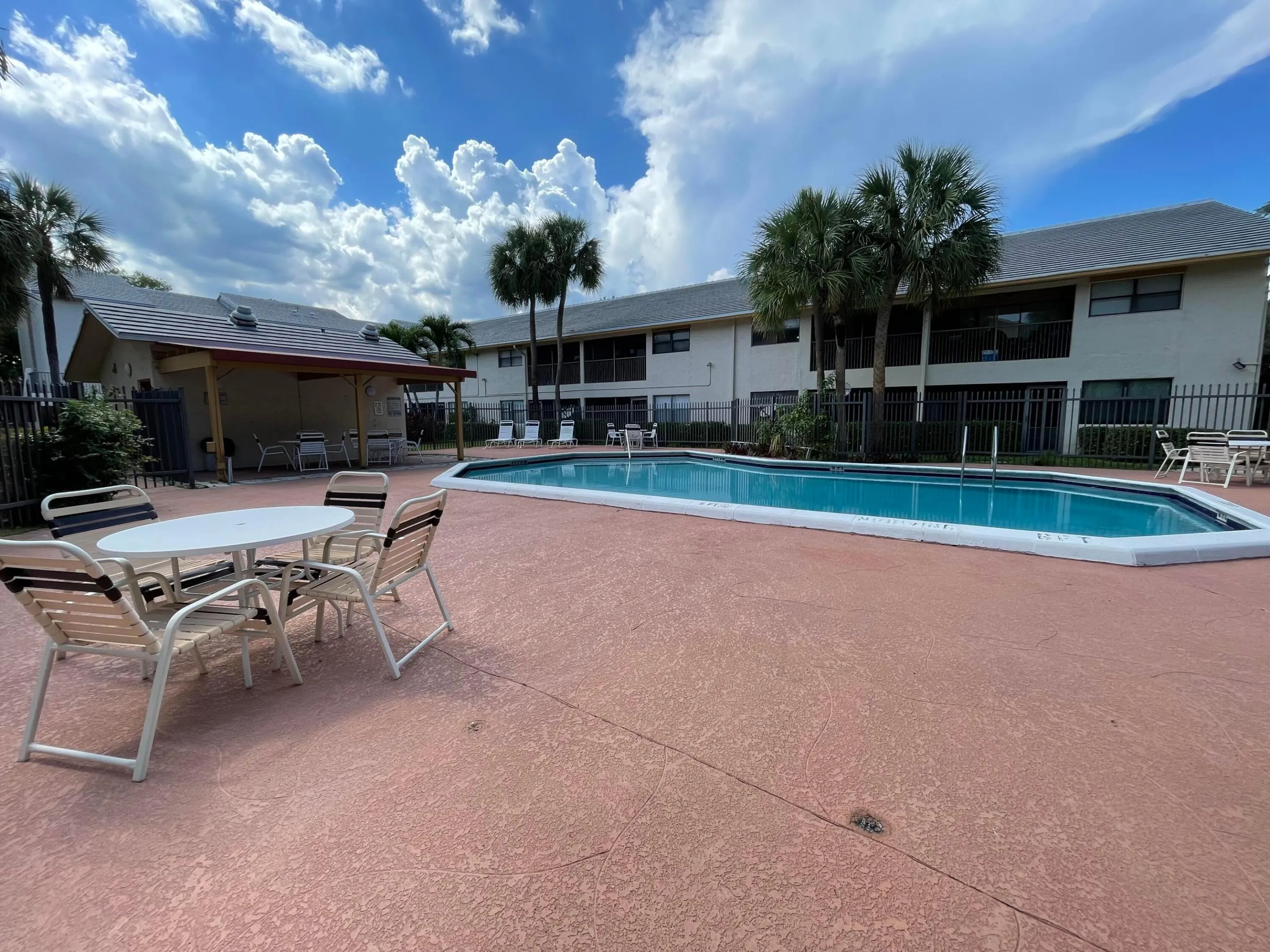 community pool area