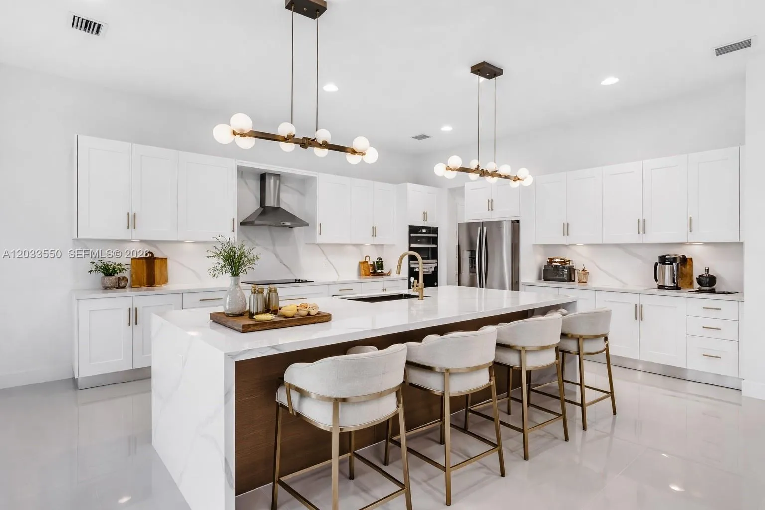 AI staging of kitchen
