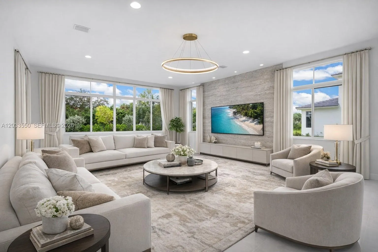 AI staging of Family Room