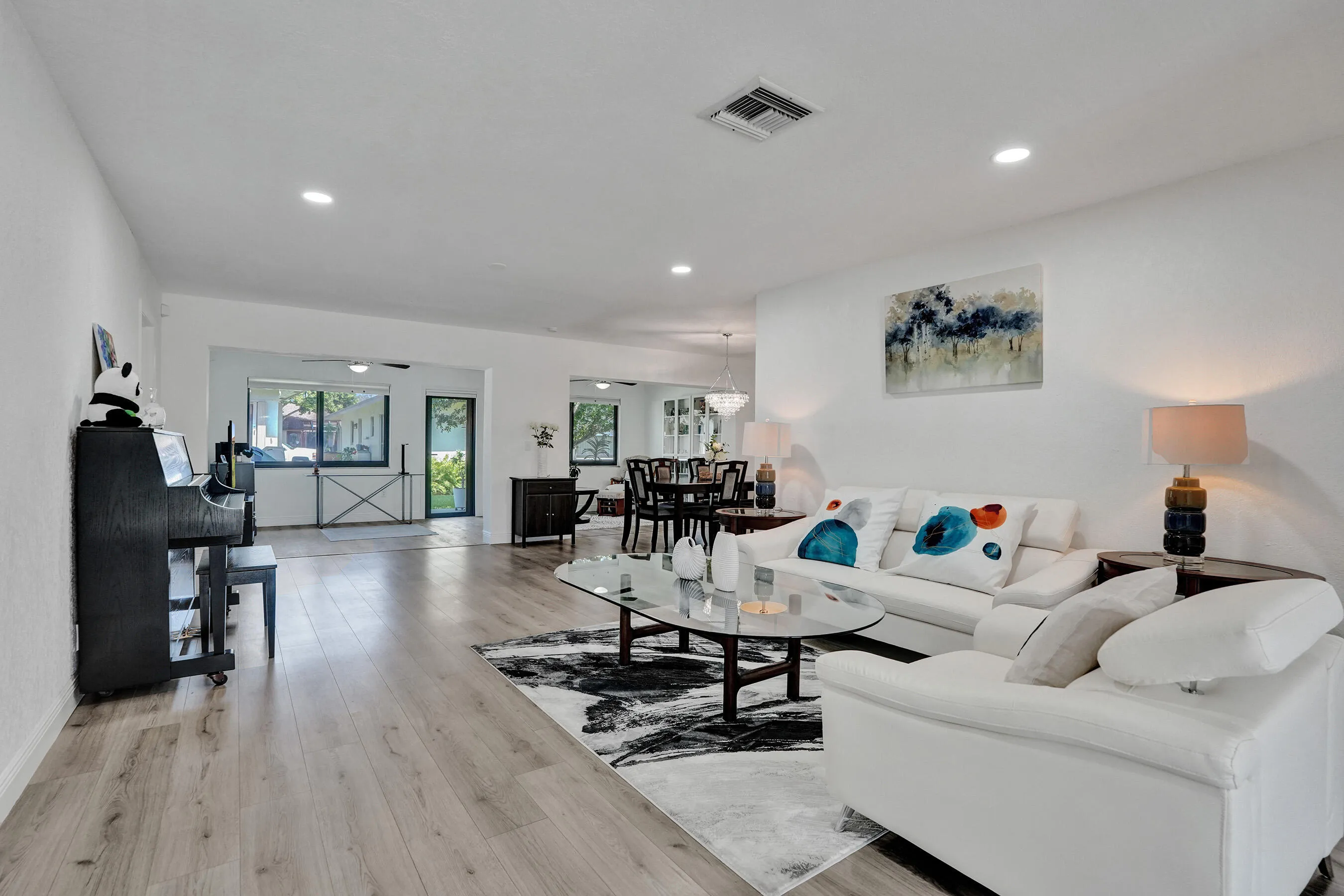 Living room light and airy