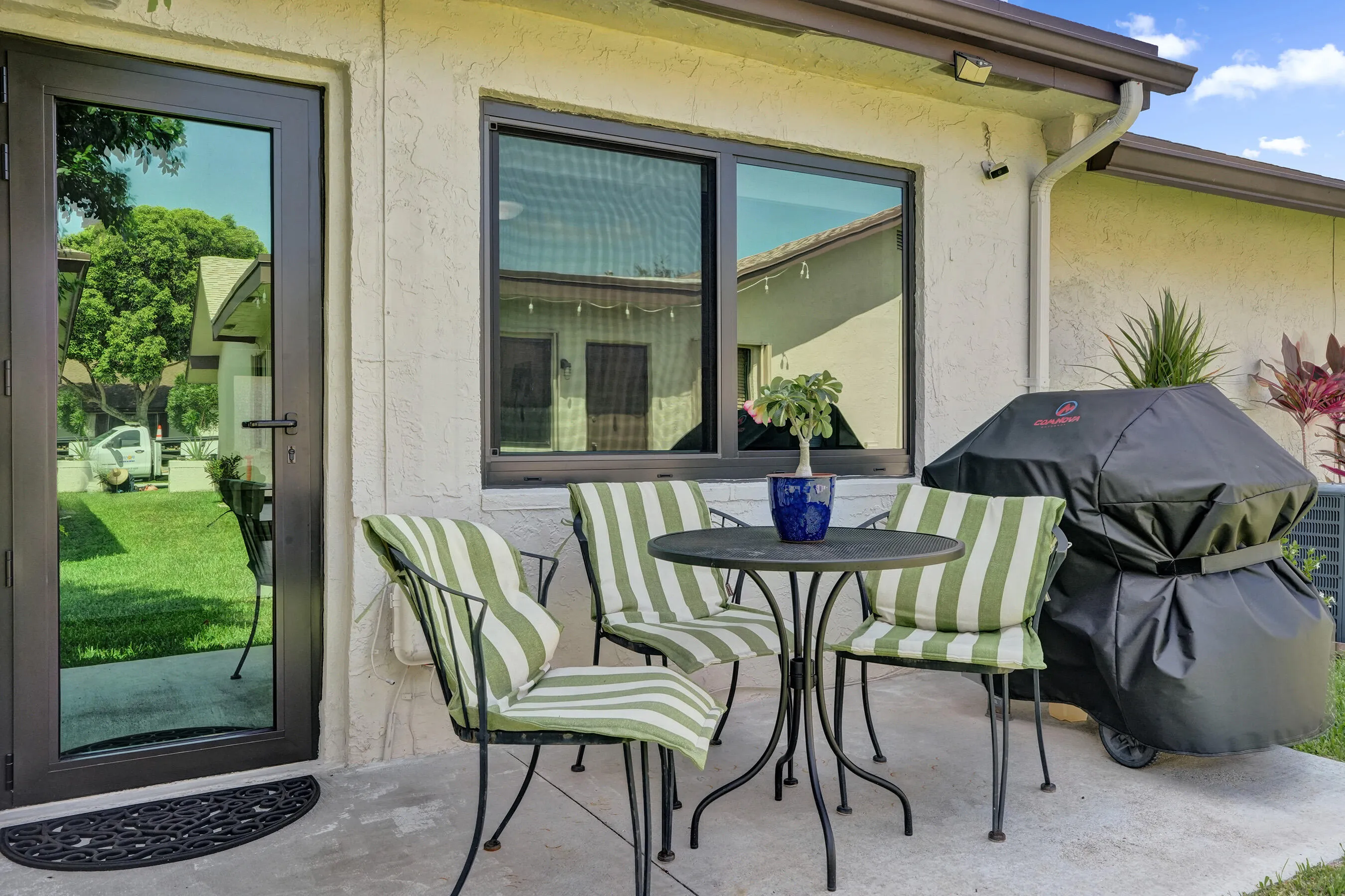 Opened back patio