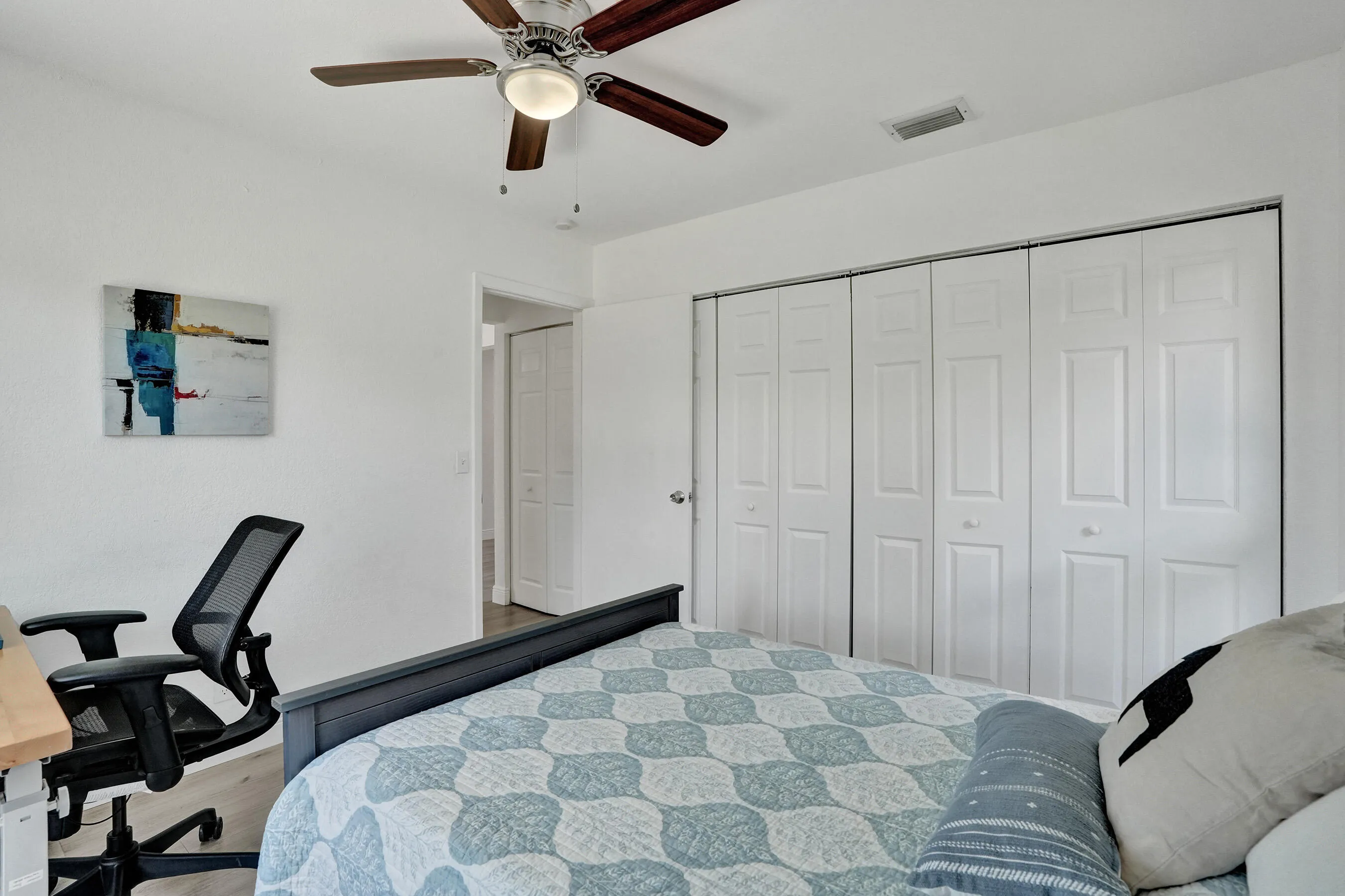 Sizable second bedroom with spacious closet