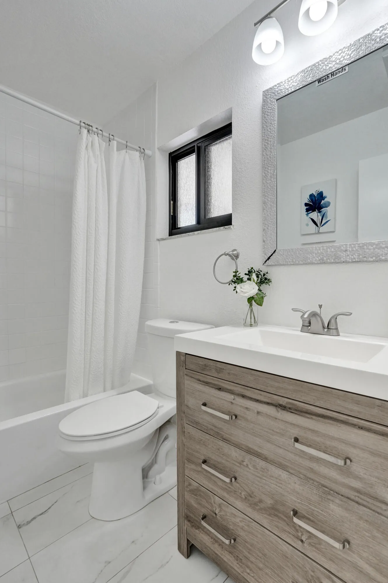 Updated second bathroom
