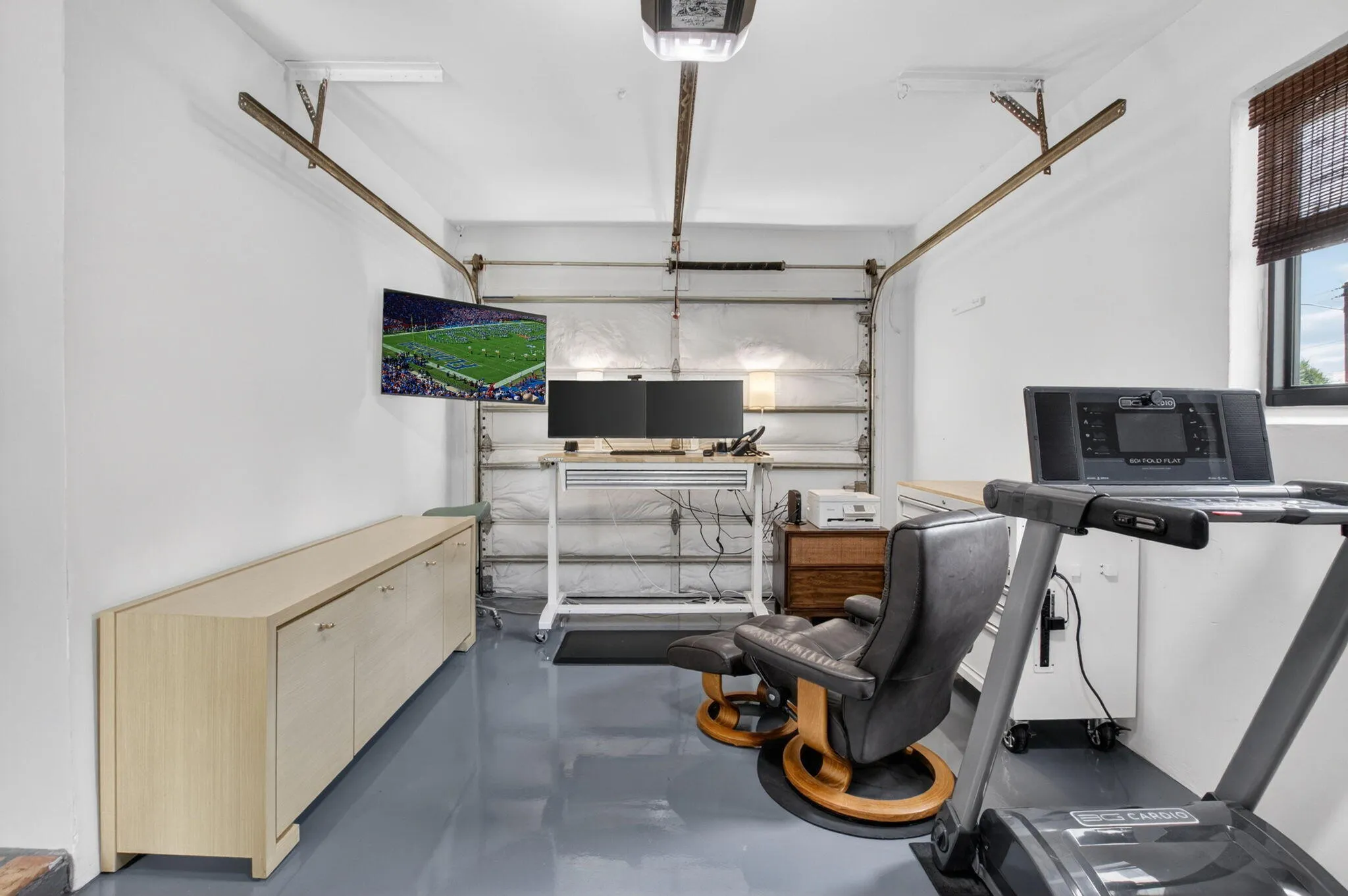 Garage Being Used as an Office