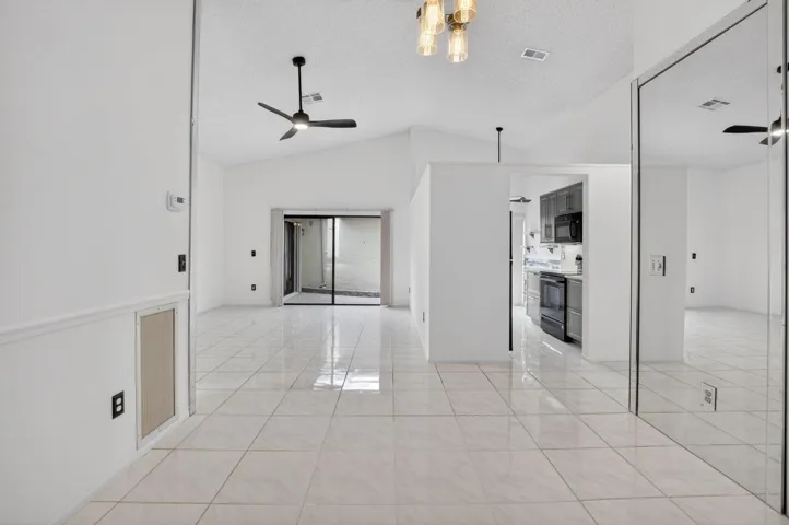 View toward living