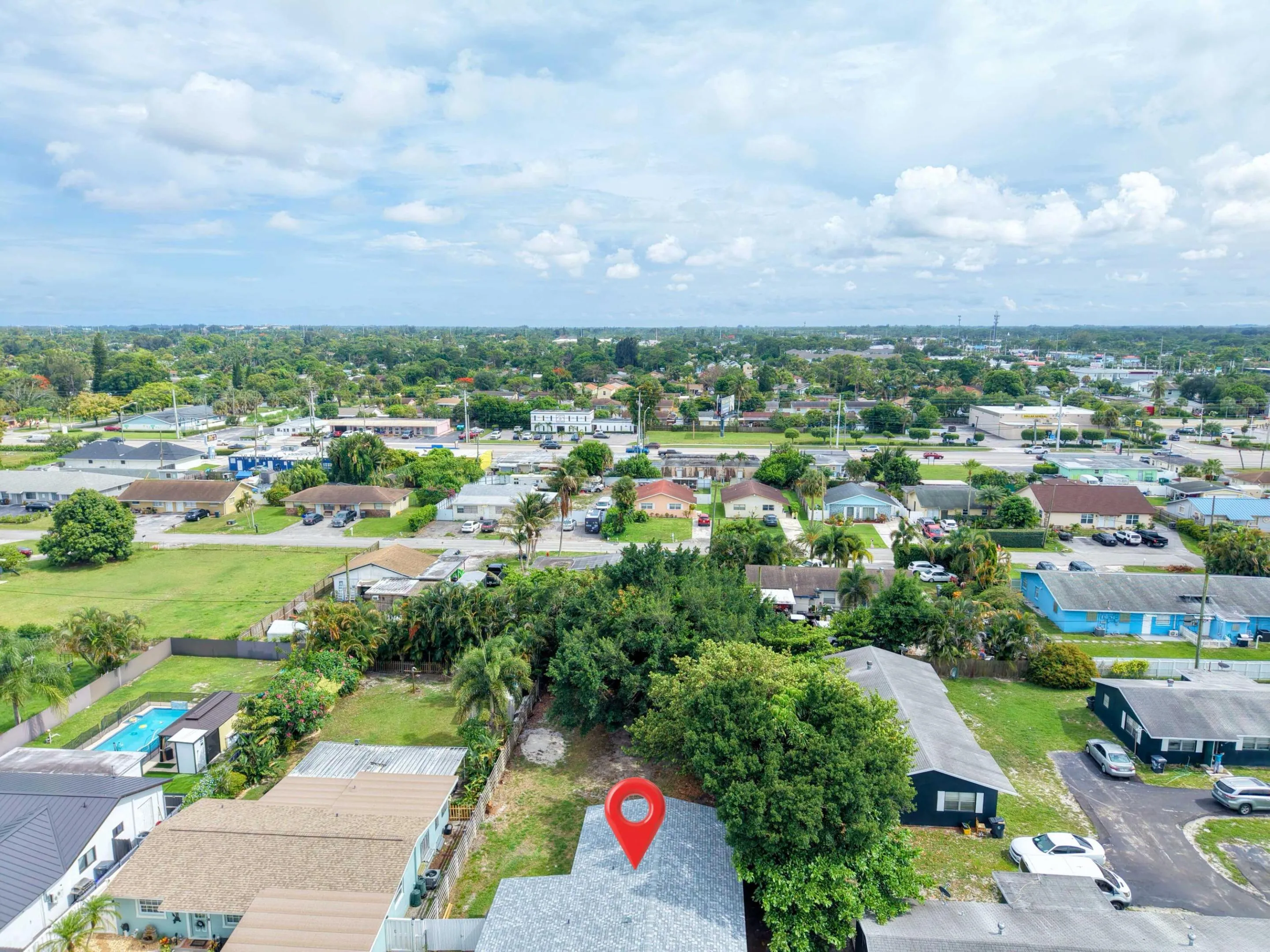 Panoramic to South