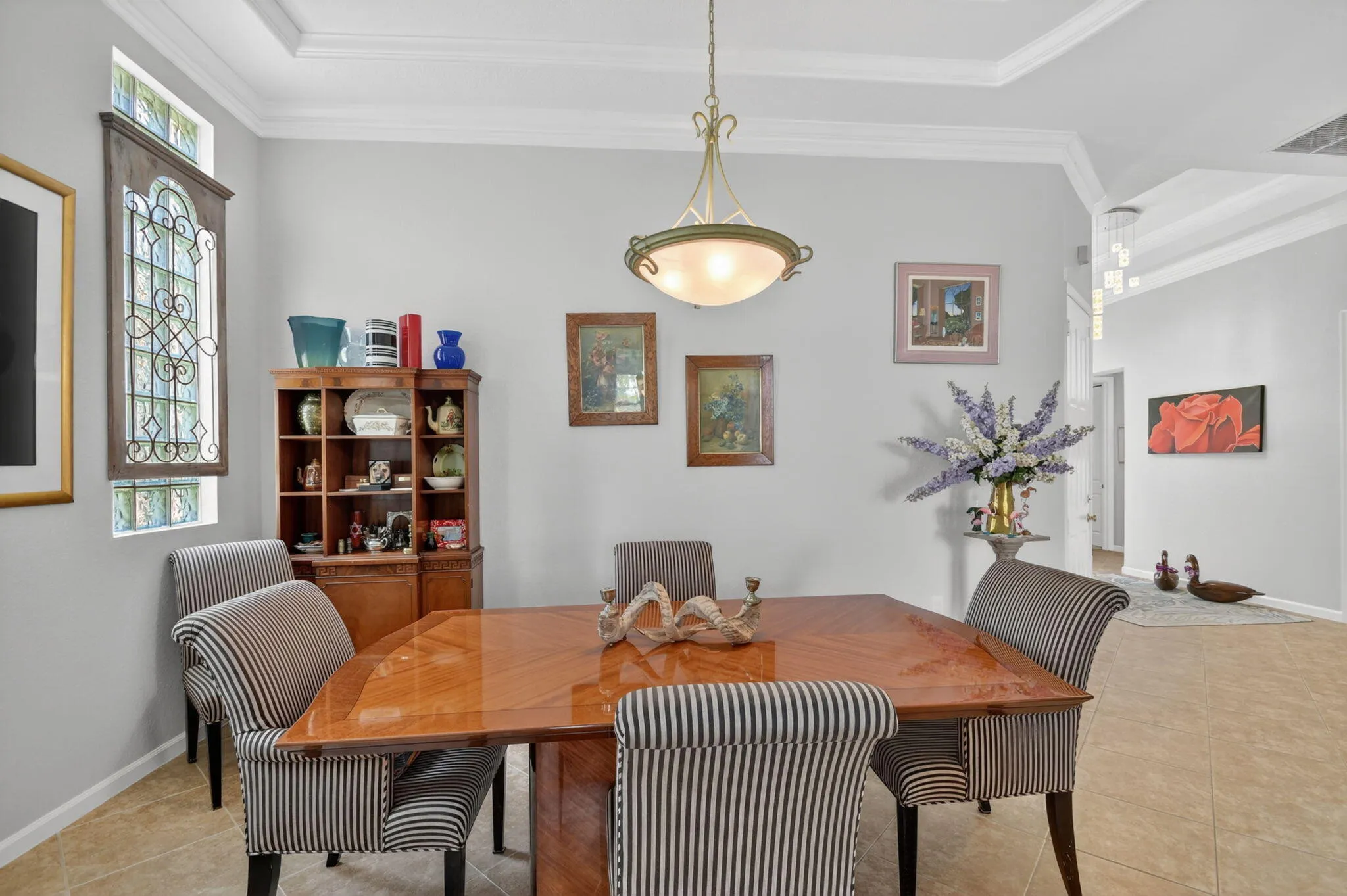 View of the dining room from the kitchen
