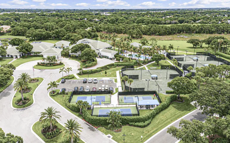 AErial View Pickelball and Tennis Courts
