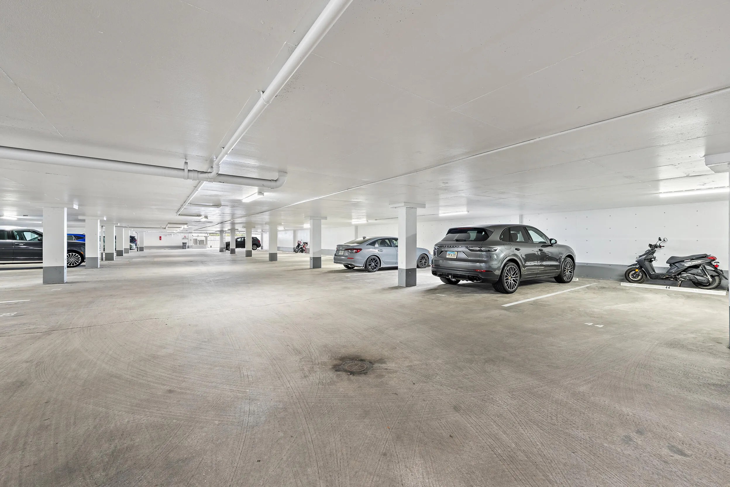 1 secured assigned underground parking