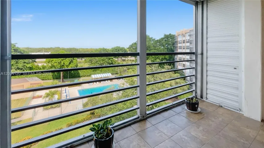 View from the screened balcony