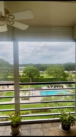 View from the screened balcony
