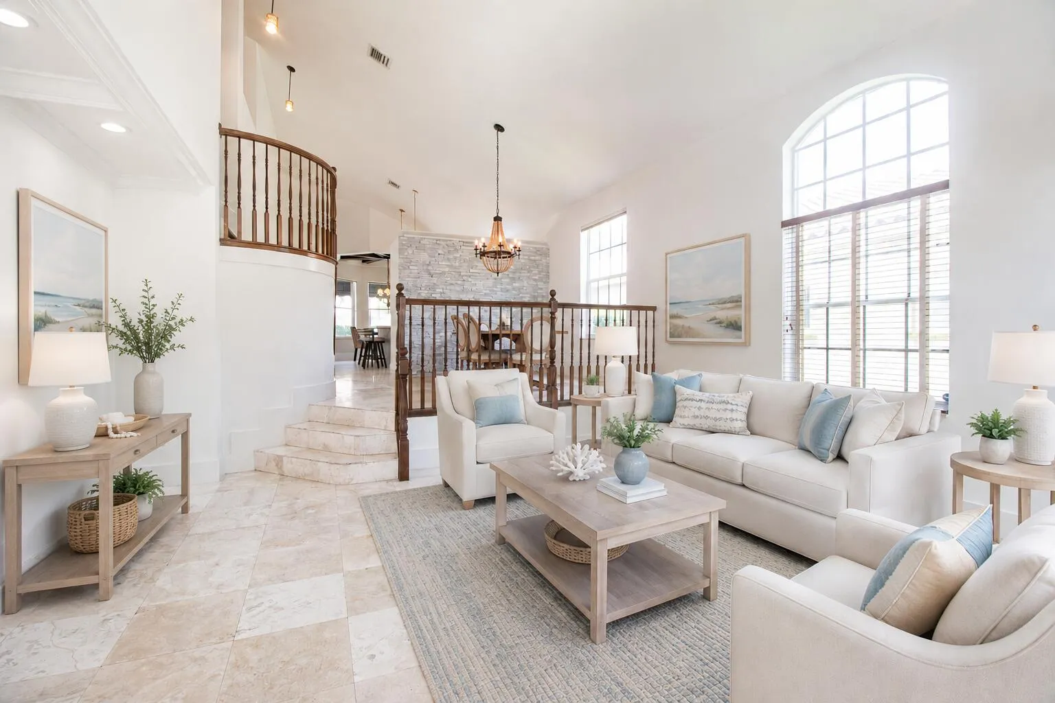 Virtually Staged Living Room