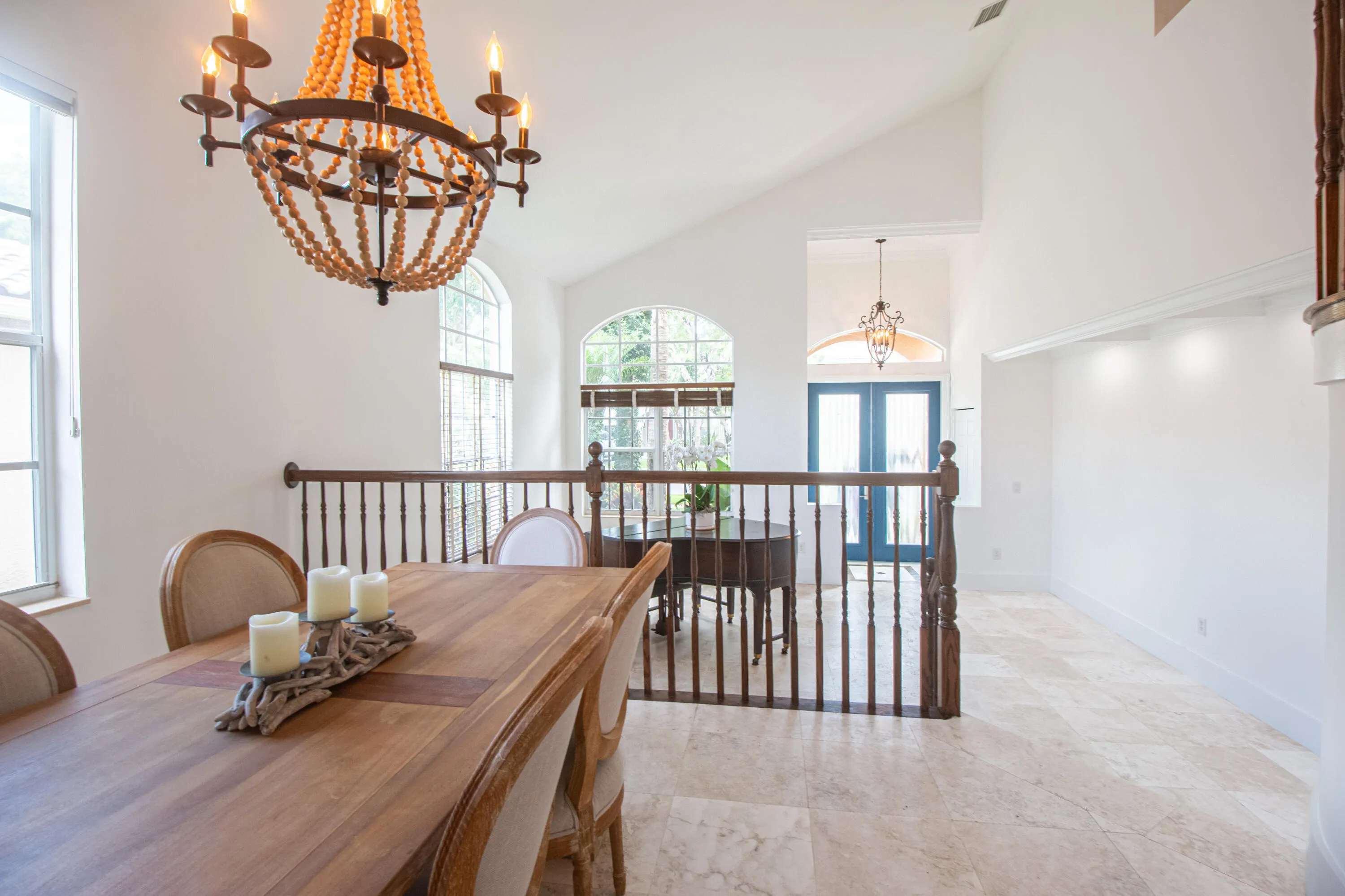 Formal dining and living rooms