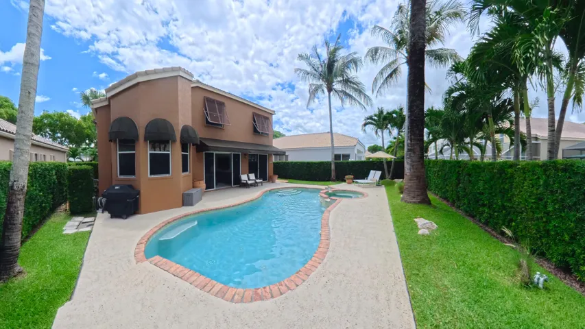 Fully fenced and private backyard oasis