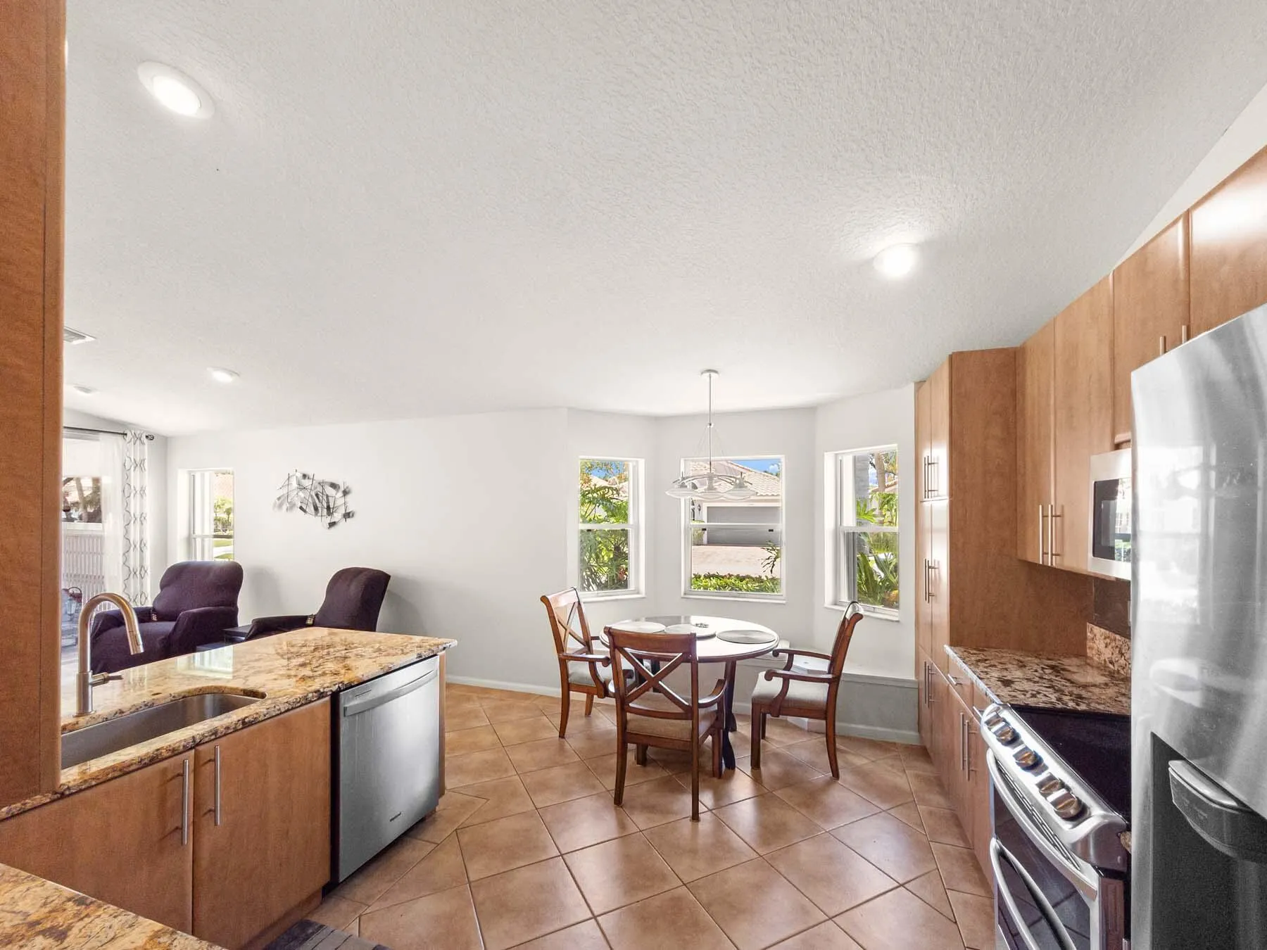 Kitchen, eating area