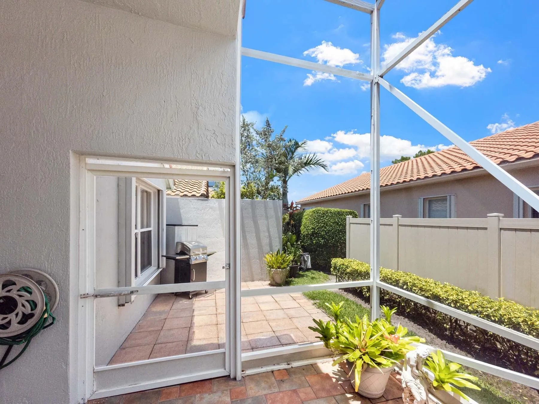 Extended Patio with barbecue area