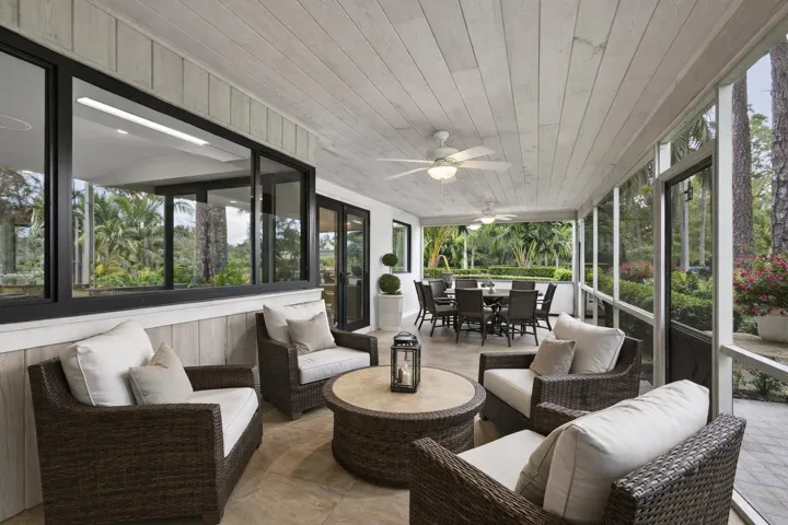 Virtually staged patio