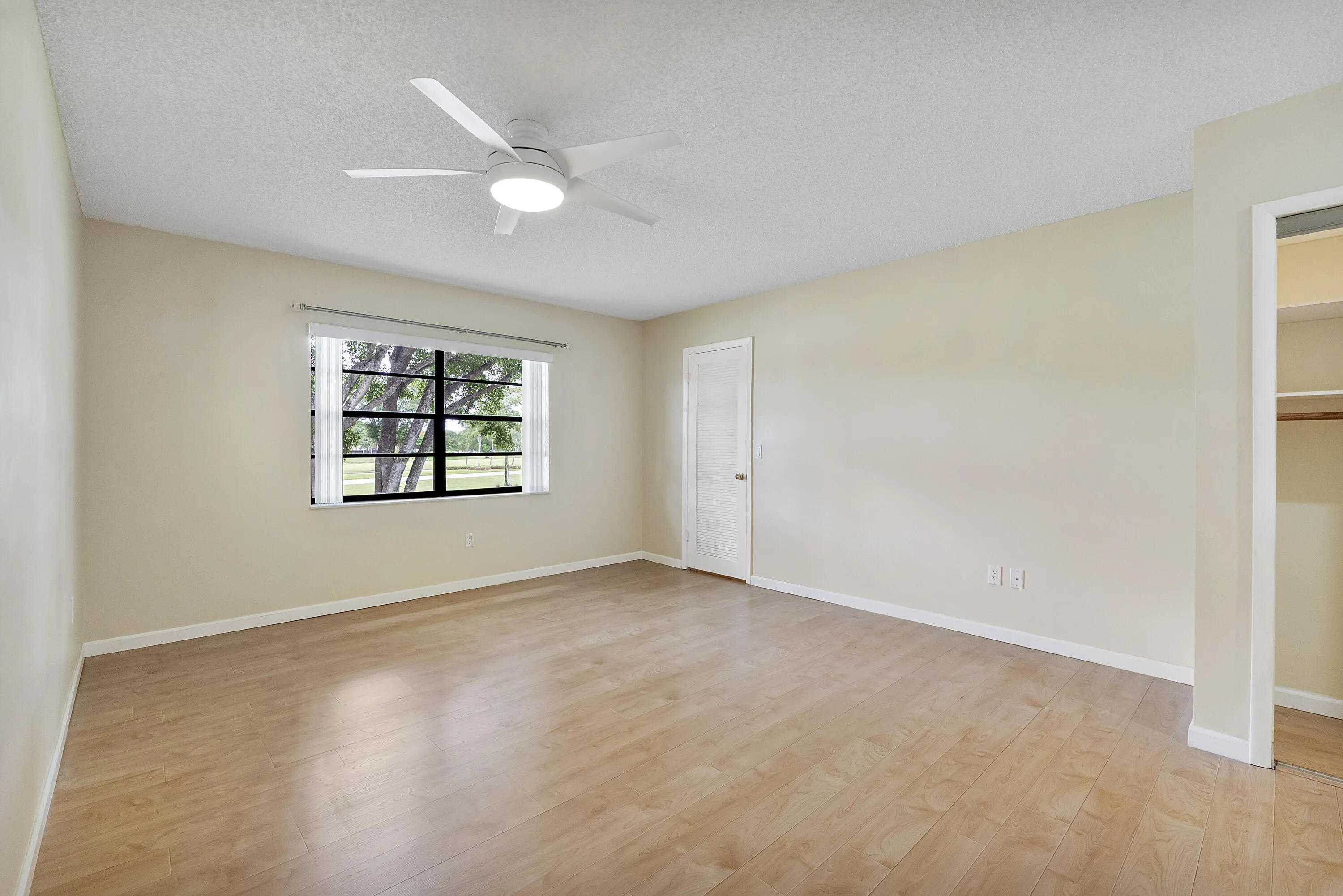 Master bedroom with 3 closets
