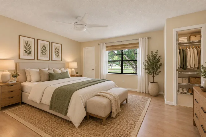 Main Bedroom, virtually staged