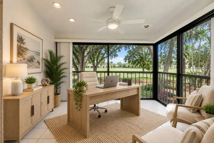 Enclosed Patio Virtual Staged