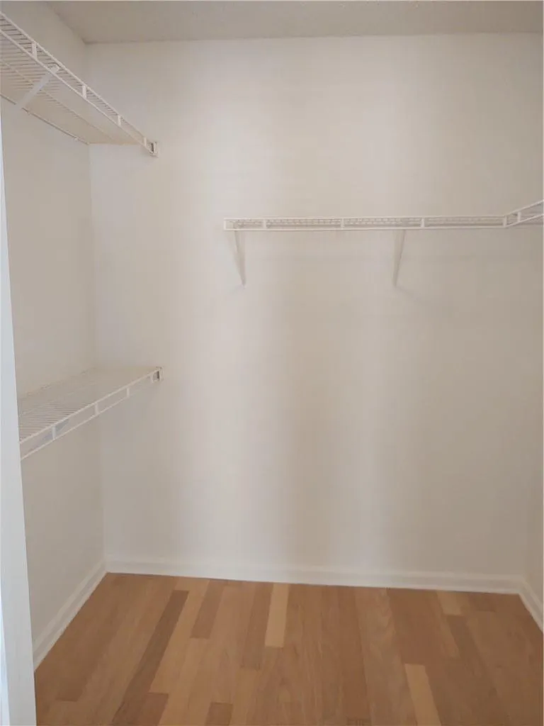 Master bedroom walk in closet