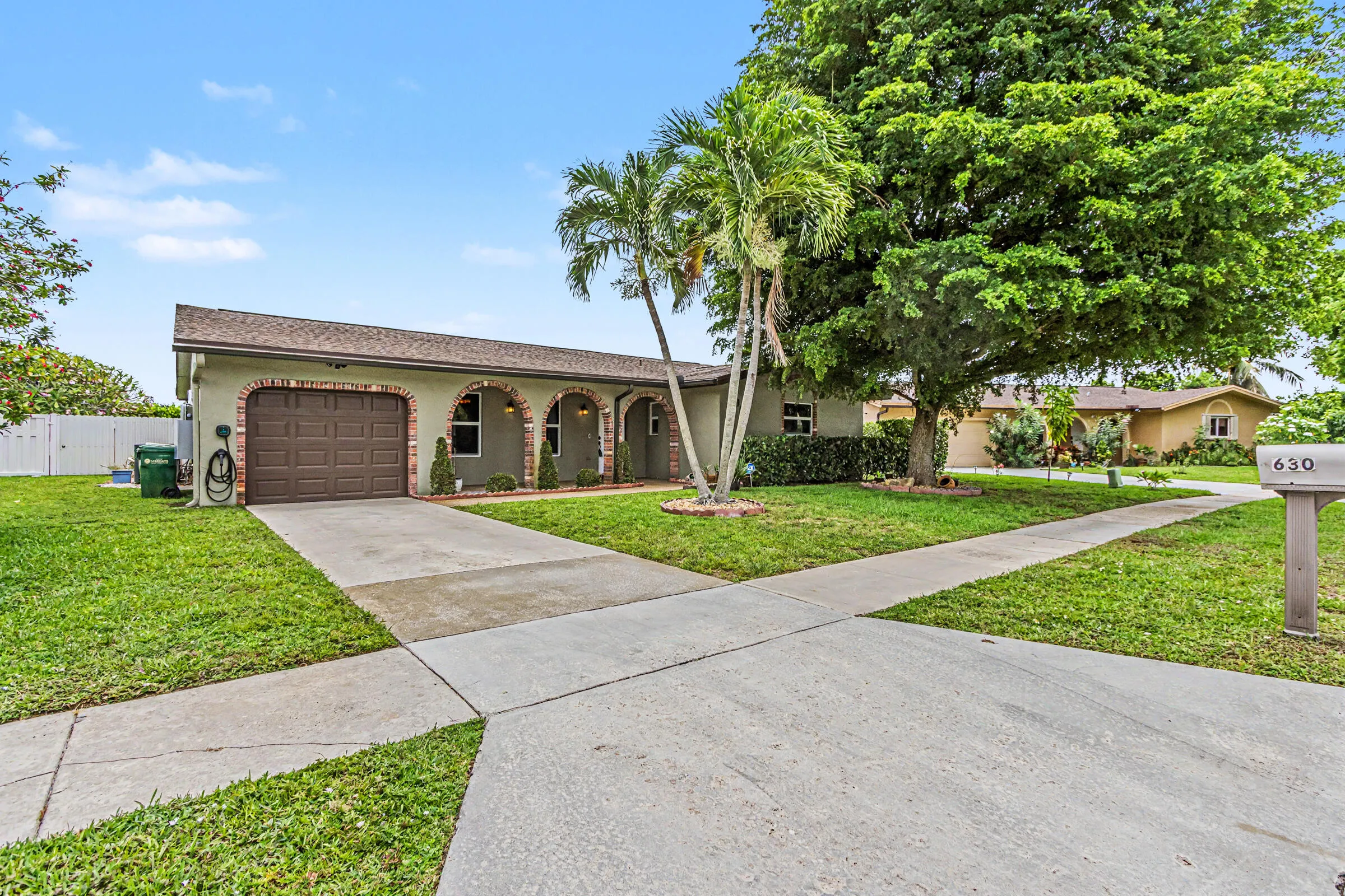 Pleasant curb appeal