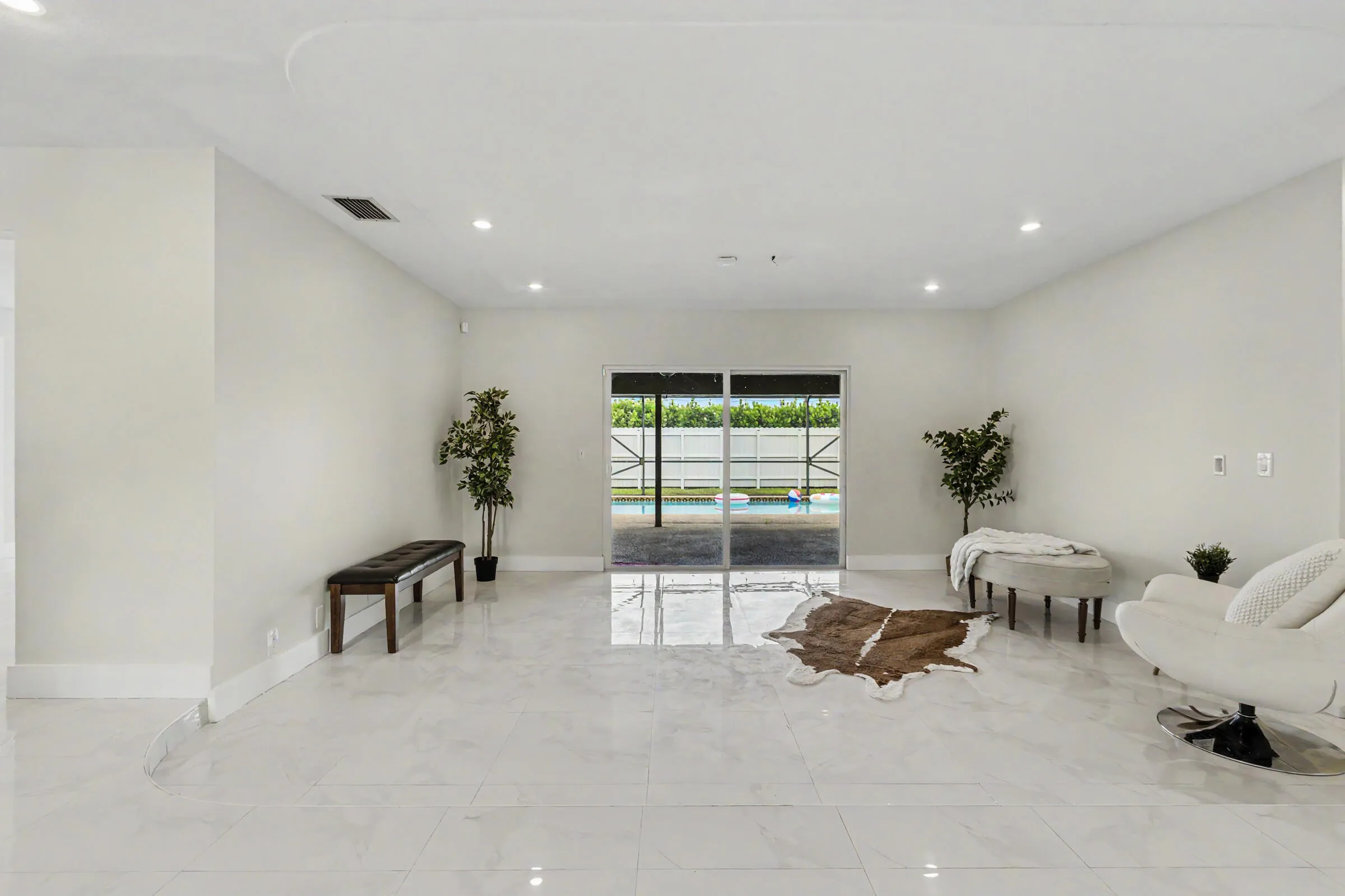 Clean, modern tile flooring
