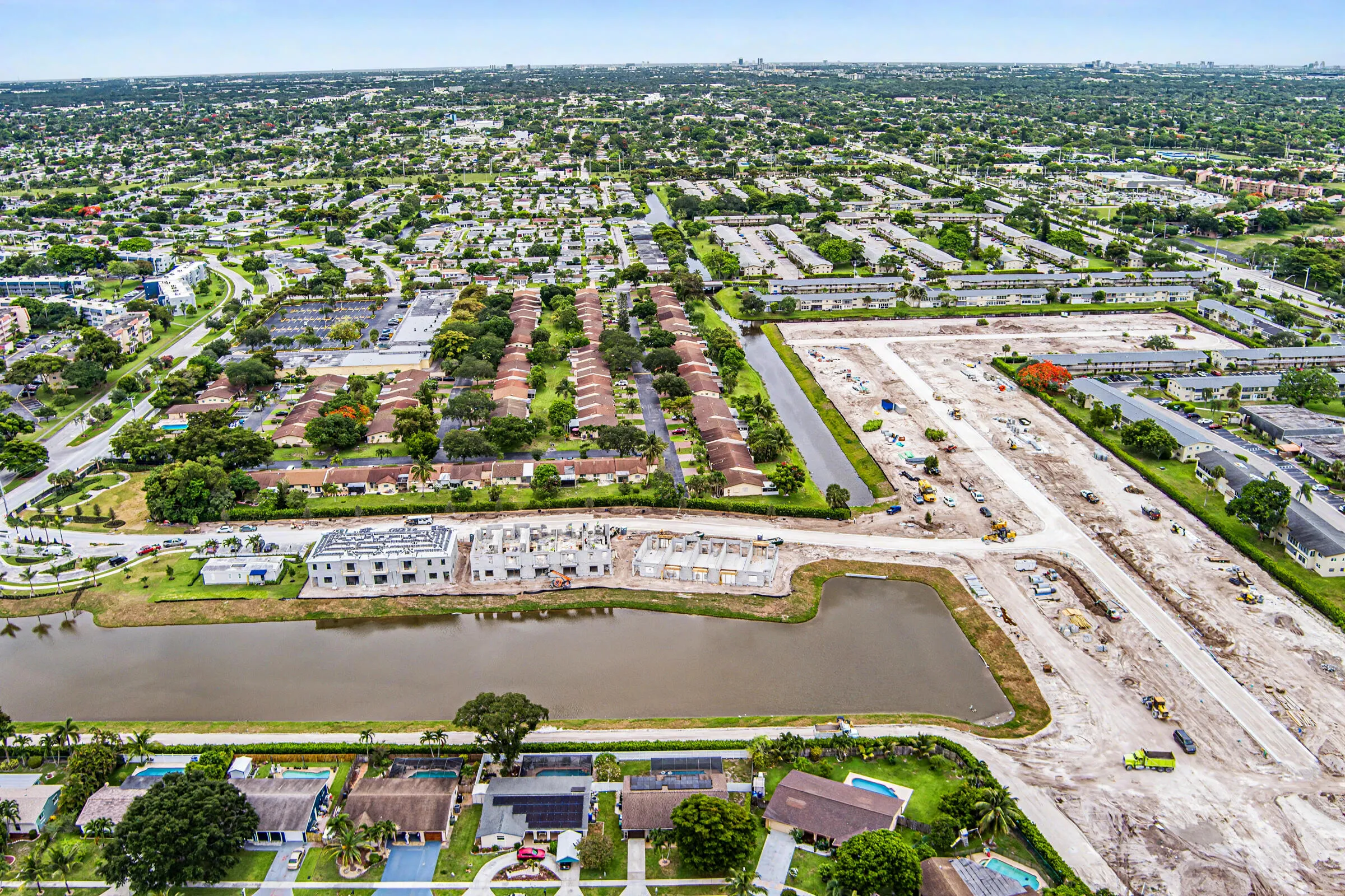 Property backs up to a service road and lake so no direct rear neighbors