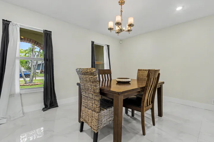 Dedicated dining space