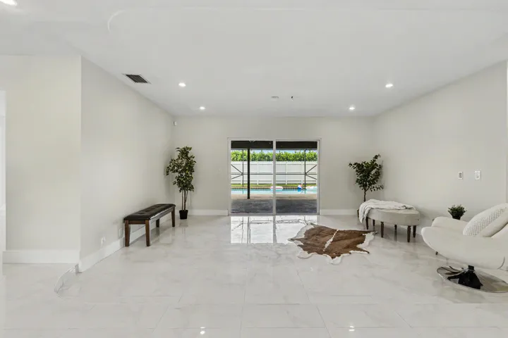 Clean, modern tile flooring