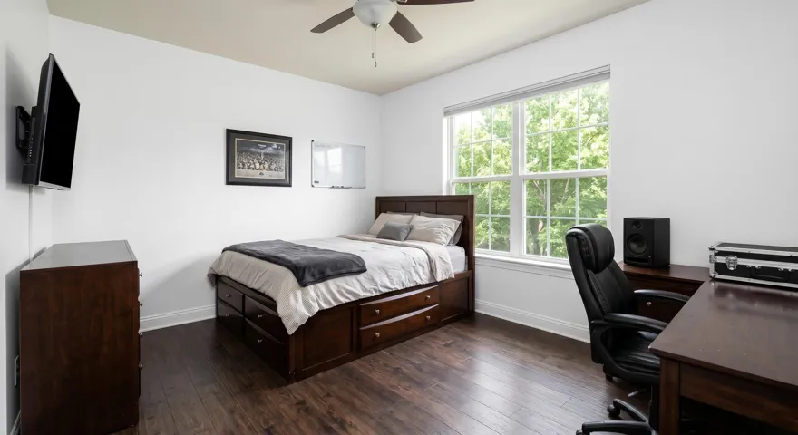 Downstairs bedroom 5 with walk in closet