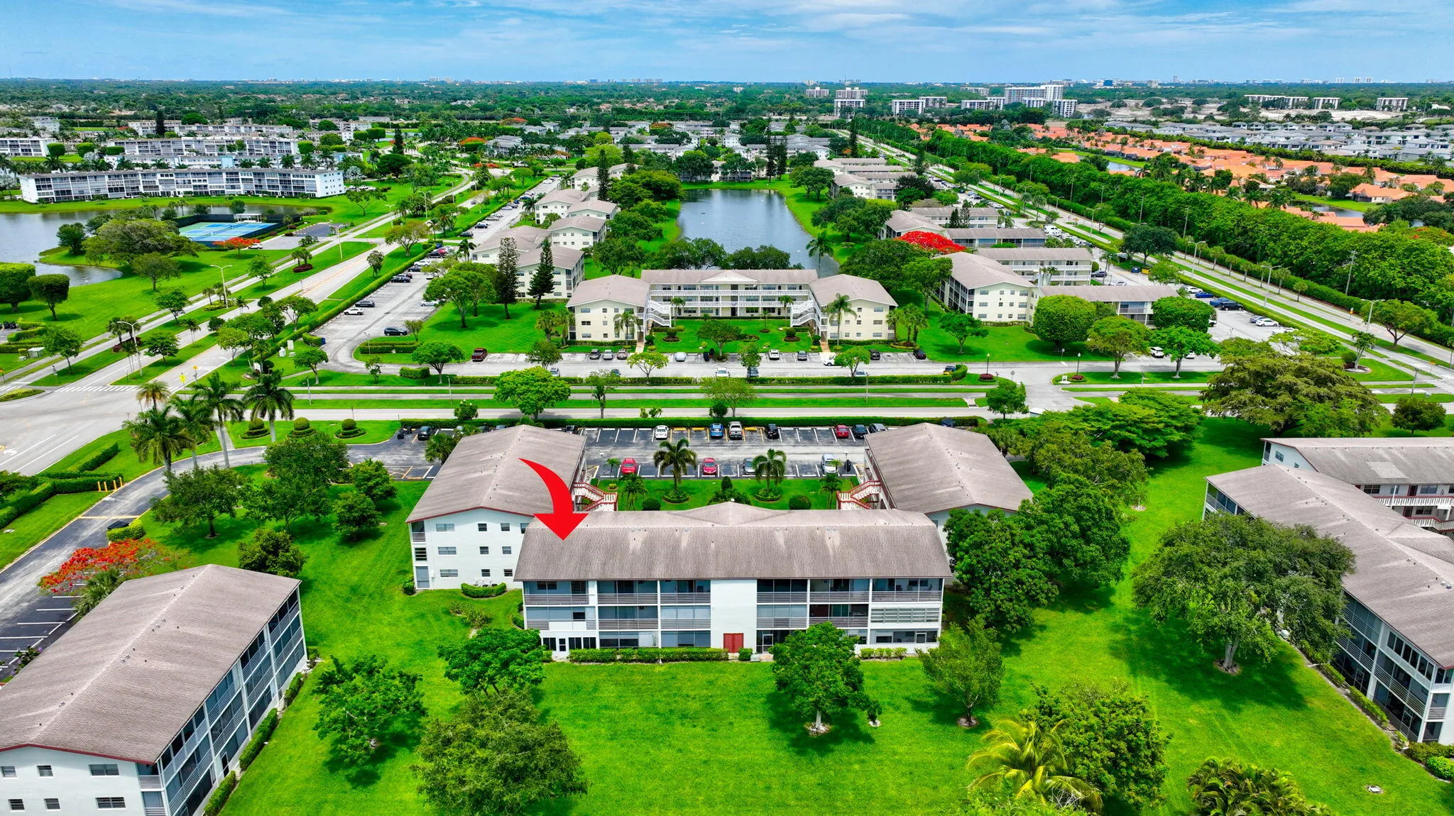 Aerial Views of the Corner Unit