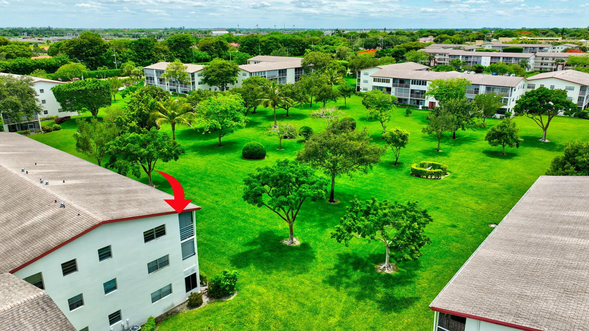 Aerial Views of the Corner Unit