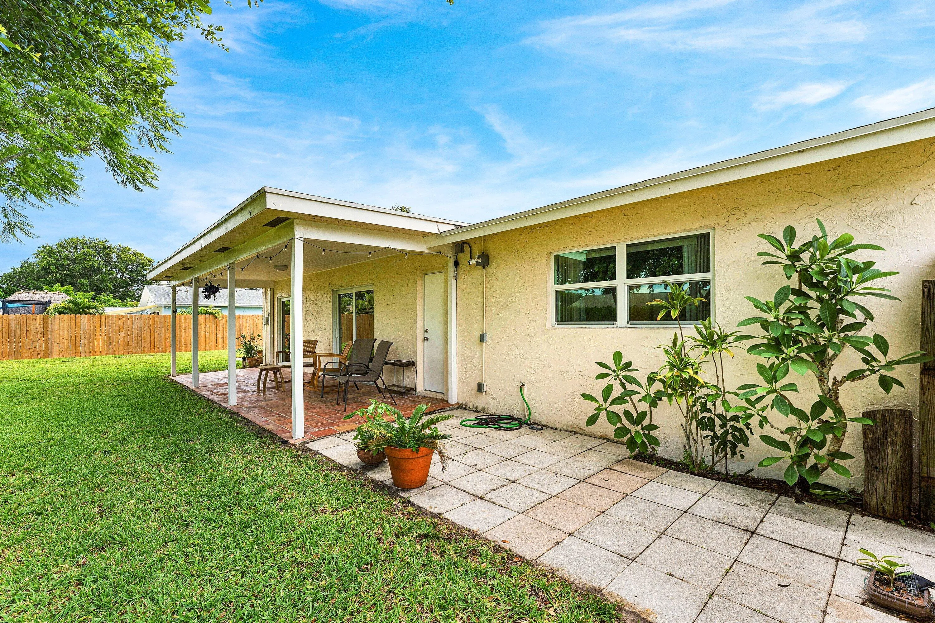 Covered and Open Patio