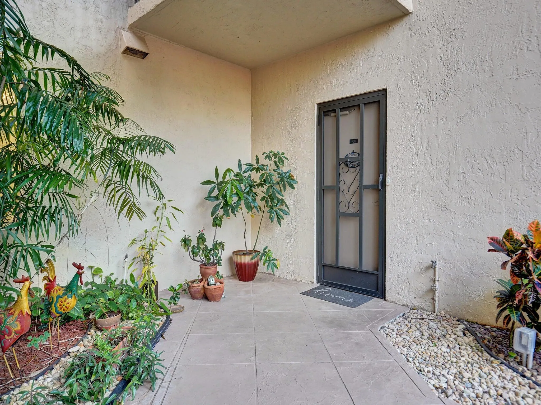 Front entry door to the unit