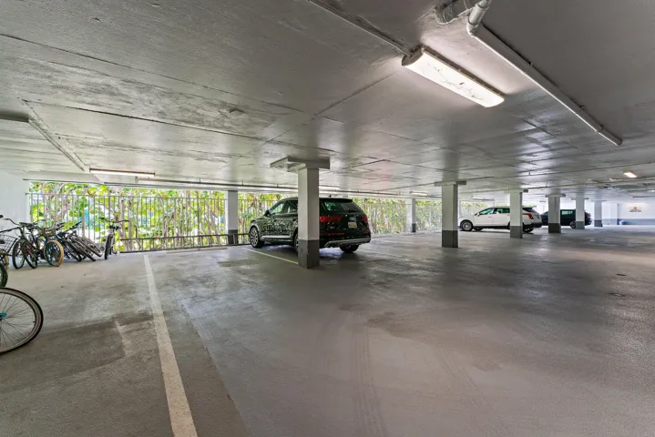 Gated garage parking
