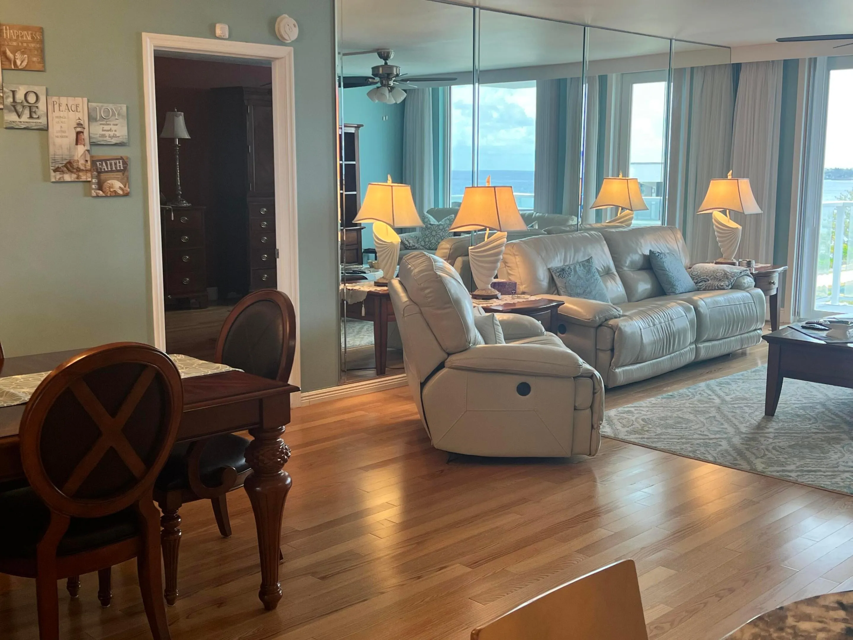 Living Room with ocean views