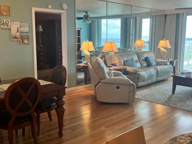 Living Room with ocean views