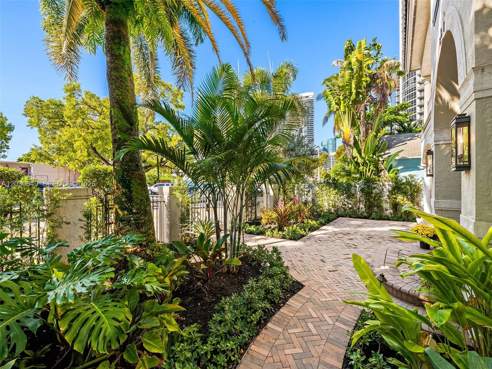 Step outside your private courtyard to restaurants.